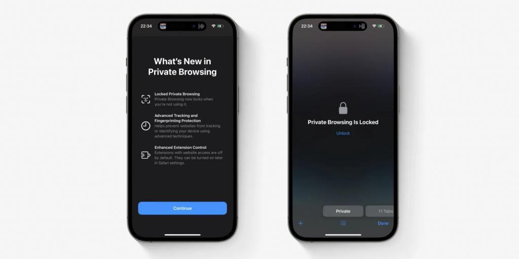 苹果Safari 浏览器进入“无痕浏览”模式需 Face ID 等认证