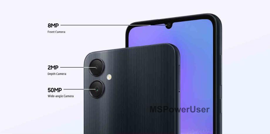 三星 Galaxy A05 手机渲染图曝光：搭载5000mAh电池，支持快充