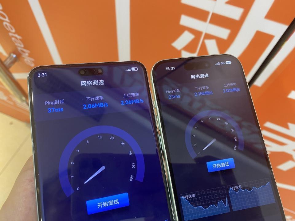 iPhone 15网络信号测试：表现不算烂，但比不上华为Mate 60