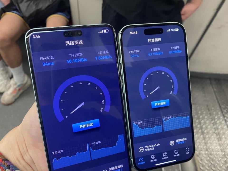iPhone 15网络信号测试：表现不算烂，但比不上华为Mate 60