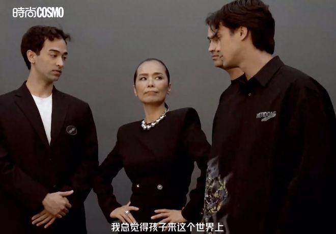 60岁韦唯正式复出！携子拍摄大片，3个混血儿子帅气有型