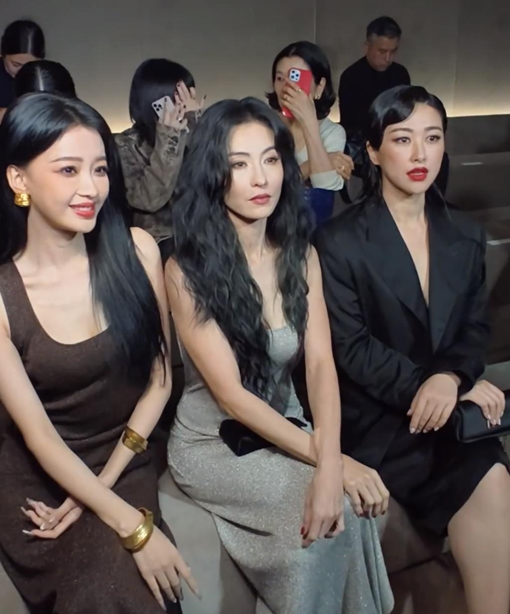 米兰时装周女明星生图：张柏芝美得惊艳，虞书欣妆发拖后腿