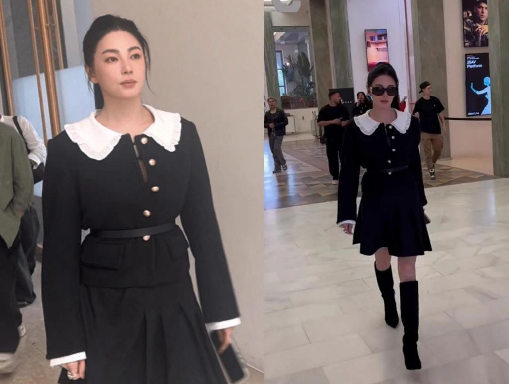 米兰时装周女明星生图：张柏芝美得惊艳，虞书欣妆发拖后腿