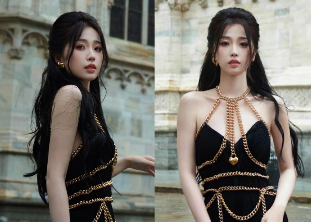 米兰时装周女明星生图：张柏芝美得惊艳，虞书欣妆发拖后腿