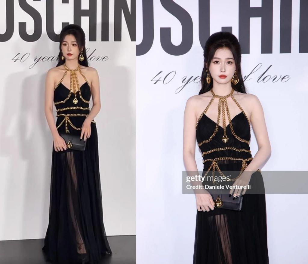 米兰时装周女明星生图：张柏芝美得惊艳，虞书欣妆发拖后腿