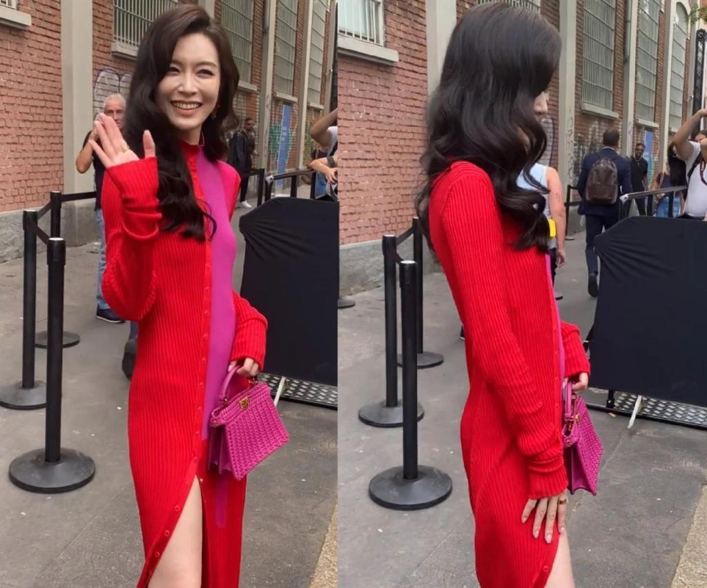 米兰时装周女明星生图：张柏芝美得惊艳，虞书欣妆发拖后腿