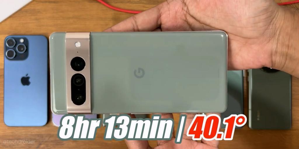 苹果 iPhone 15 Pro Max 对比安卓旗舰续航测试
