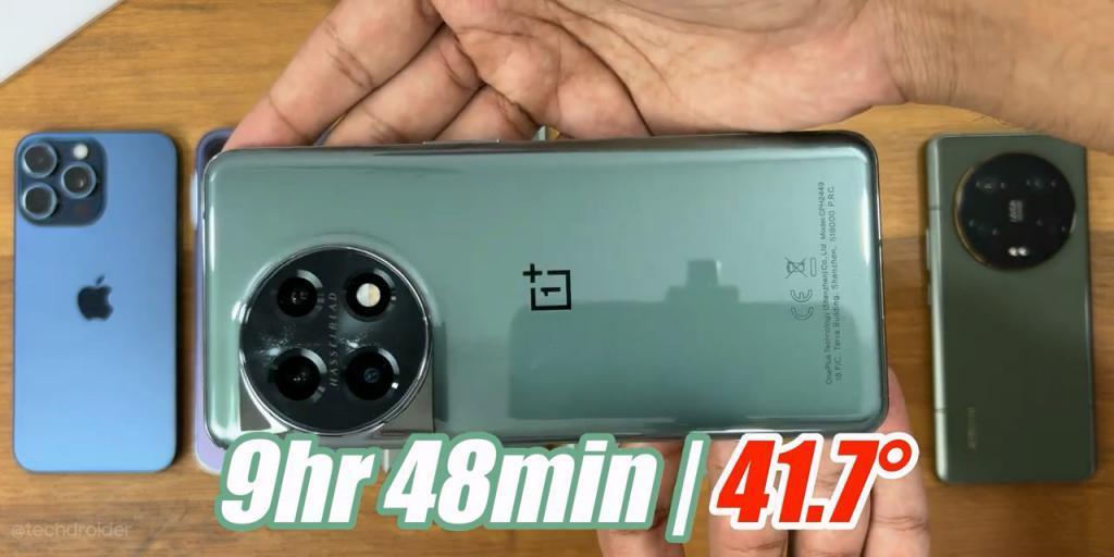 苹果 iPhone 15 Pro Max 对比安卓旗舰续航测试