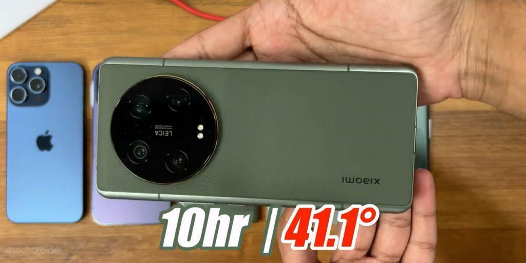苹果 iPhone 15 Pro Max 对比安卓旗舰续航测试