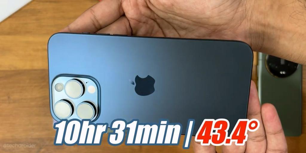 苹果 iPhone 15 Pro Max 对比安卓旗舰续航测试
