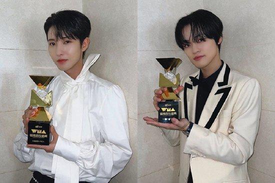 NCT四名成员出席微博音乐盛典 并分获两类奖项