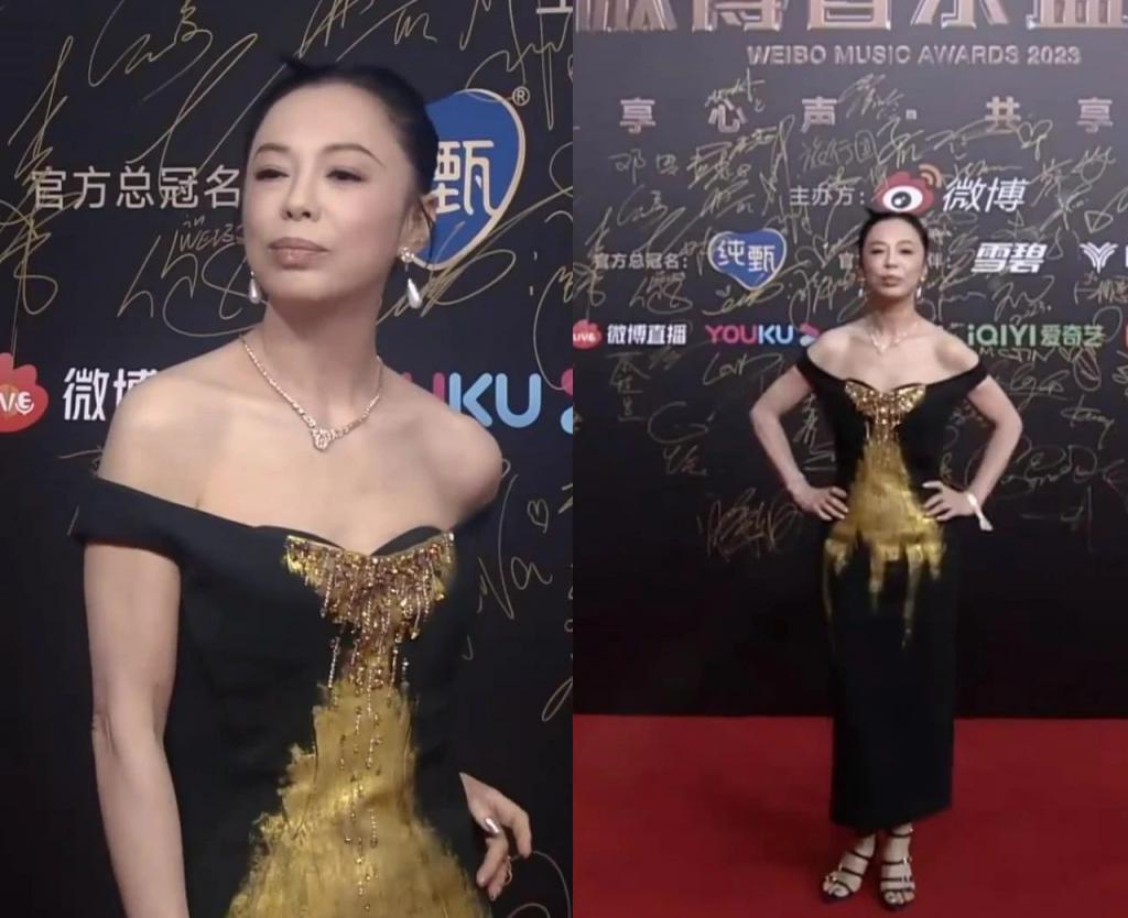 音乐盛典红毯：薛凯琪穿着大胆，周笔畅发型拉胯