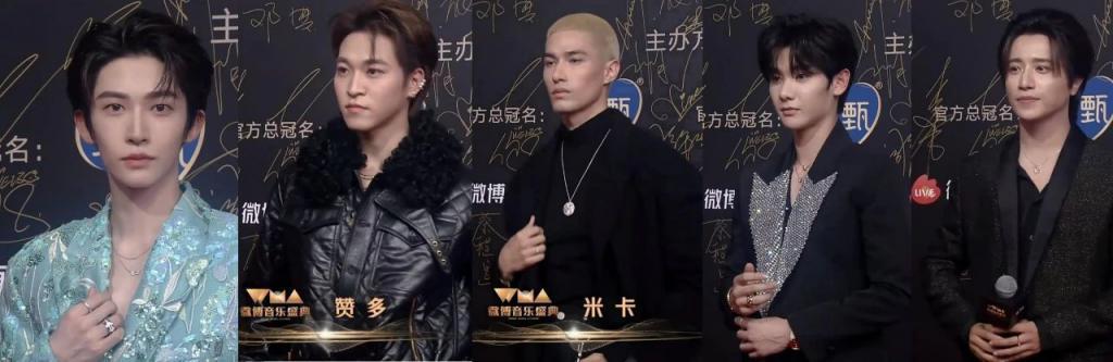 音乐盛典红毯：薛凯琪穿着大胆，周笔畅发型拉胯