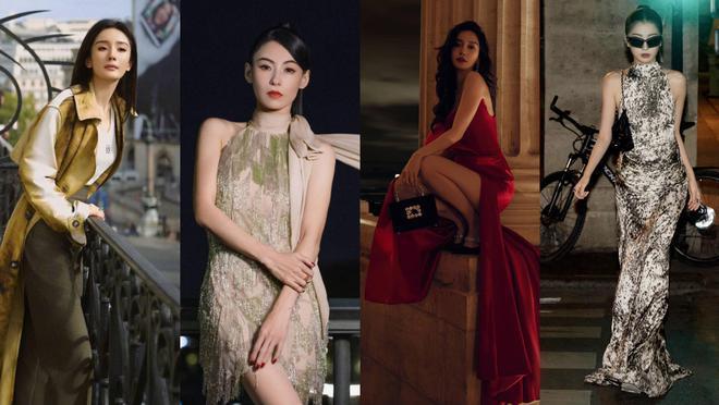 巴黎这一夜：张柏芝美艳动人，杨颖东方神韵，杨幂太霸气