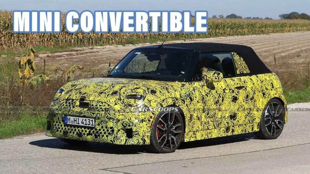 2025 款 Mini Convertible 敞篷车路测照片曝光