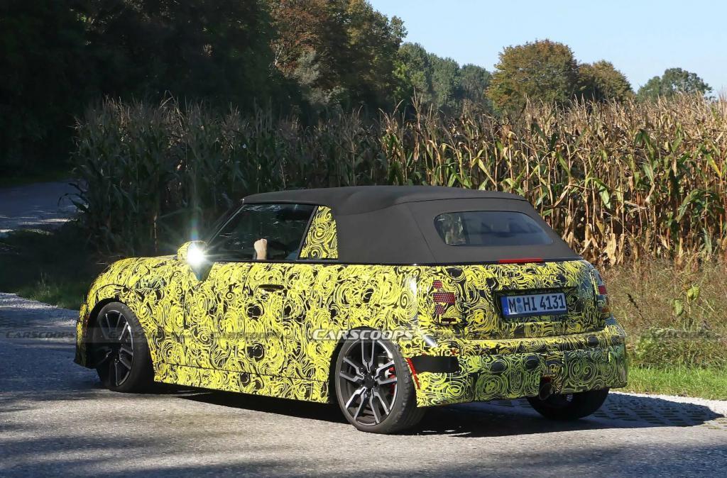 2025 款 Mini Convertible 敞篷车路测照片曝光