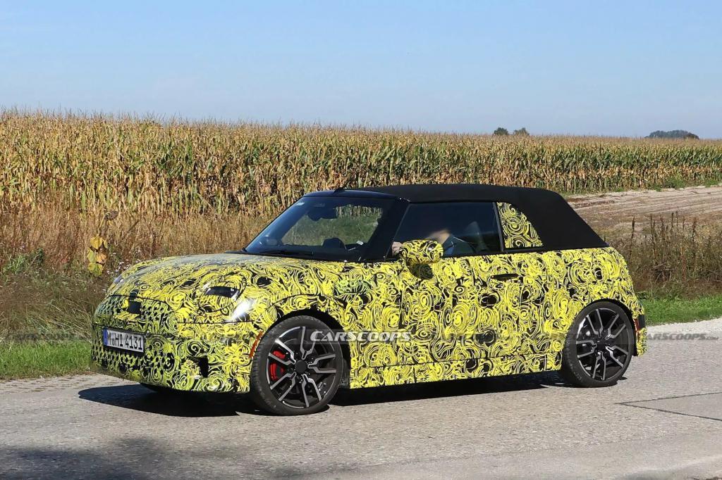2025 款 Mini Convertible 敞篷车路测照片曝光