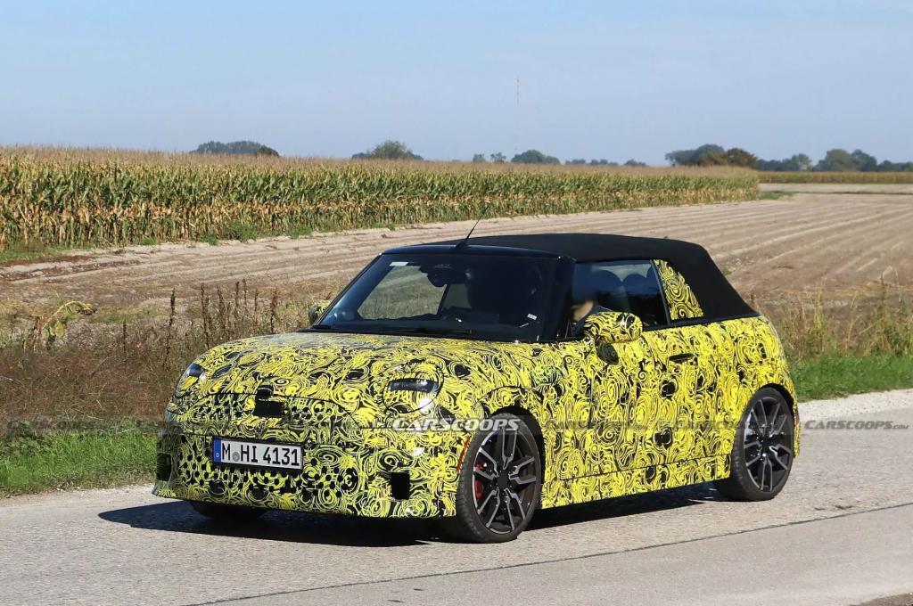 2025 款 Mini Convertible 敞篷车路测照片曝光