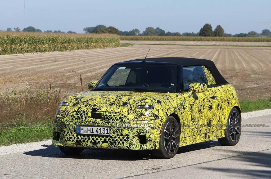 2025 款 Mini Convertible 敞篷车路测照片曝光