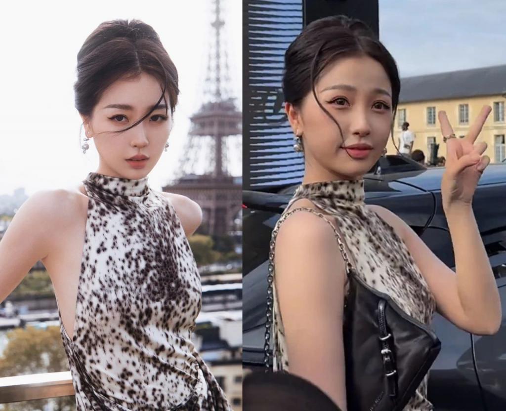 巴黎时装周明星生图:马思纯与精修图差别大,童瑶白鹿妆造拉胯
