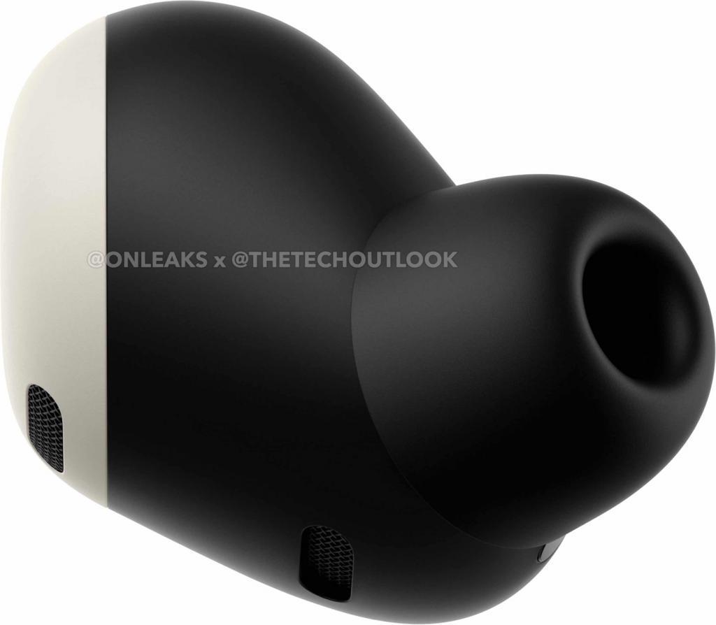 谷歌 Pixel Buds Pro 瓷白和天蓝两种颜色耳机渲染图曝光