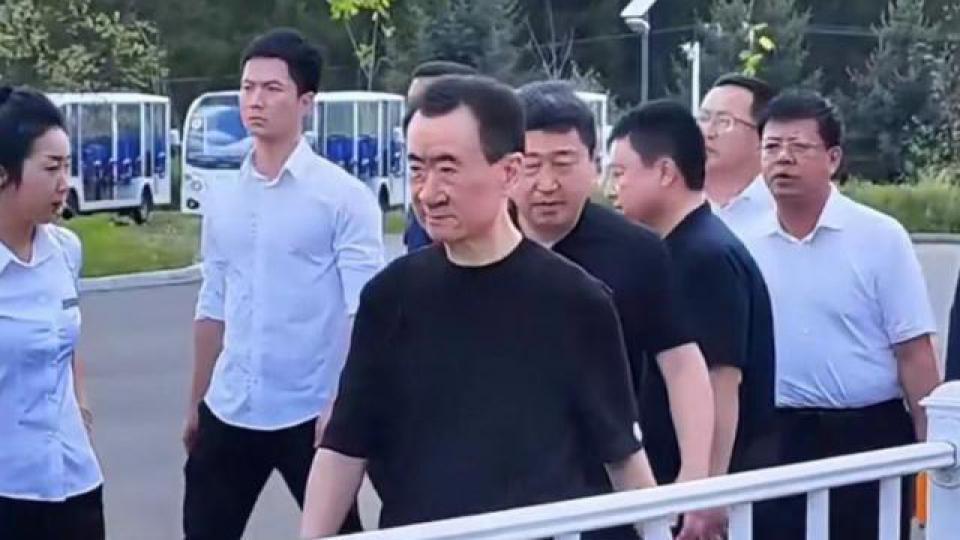 王健林现身被指暴瘦，近十人保驾护航，乘车模样憔悴打扮朴素