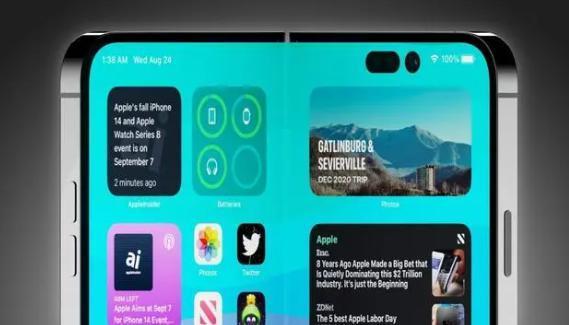 苹果折叠屏新专利公布：掉落时可略微折叠以保护屏幕