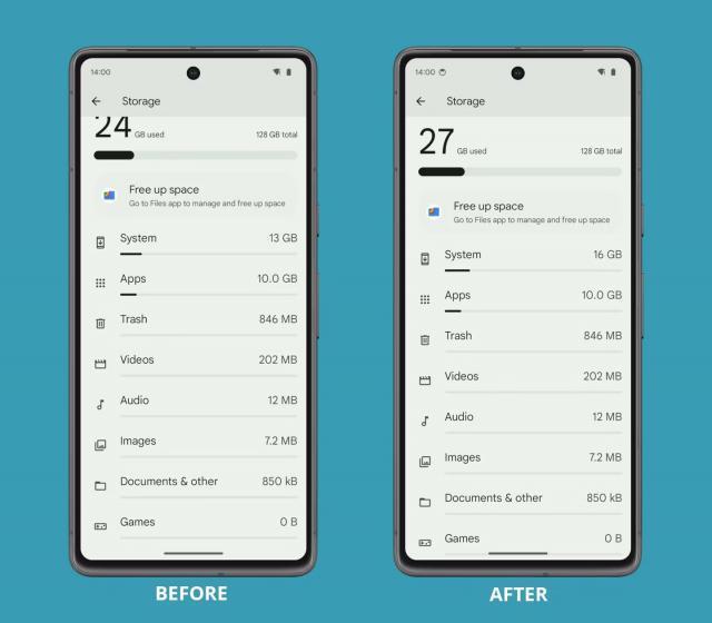 Android 系统被指存储空间计算存逻辑错误，所用单位也有问题