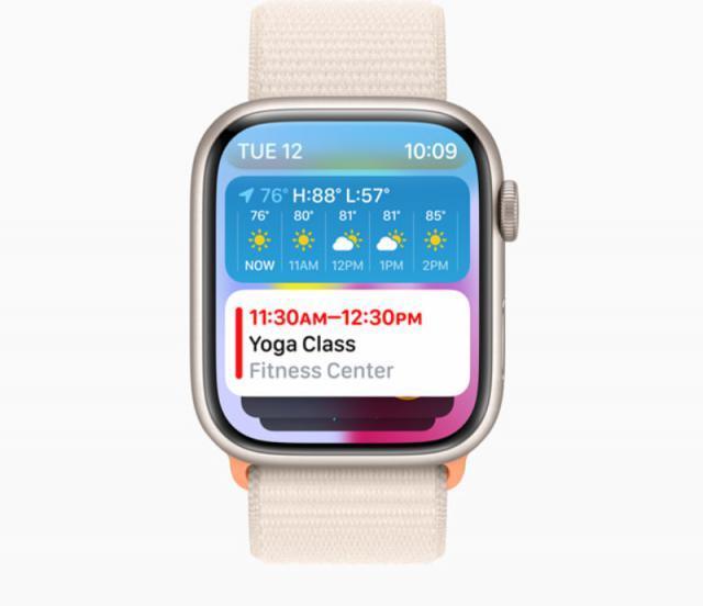 苹果 watchOS 10 将于 9 月 18 日推送，新增堆叠小组件功能