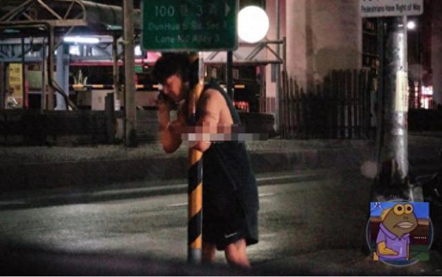 欧弟深夜买醉，蹲路边抱柱子显凄惨，前妻刚被拍与小鲜肉暧昧