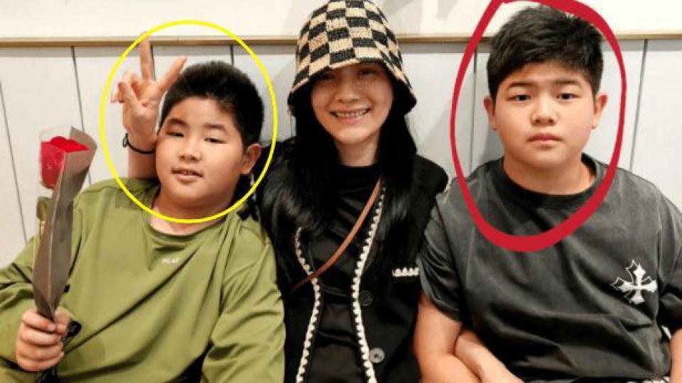 胡可带两儿子看林俊杰演唱会 安吉身高超过妈妈