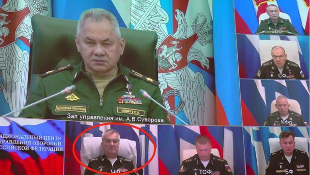 俄国防部发布黑海舰队司令参加会议视频