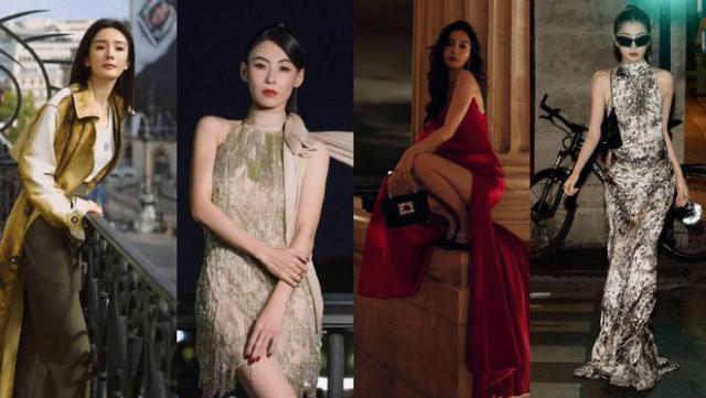 巴黎这一夜：张柏芝美艳动人，杨颖东方神韵，杨幂太霸气