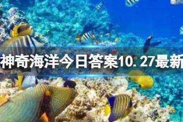 可以通过撞击和摩擦发声的海洋生物是什么 神奇海洋今日答案