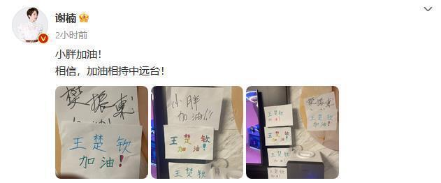 家有迷弟！谢楠两个儿子追看亚运 戴发带画画为王楚钦应援
