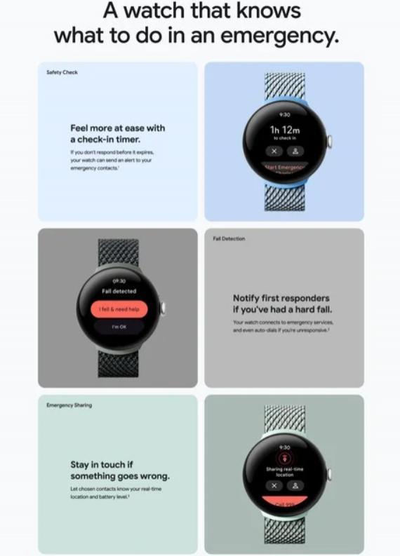 谷歌 Pixel Watch 2 手表产品页面曝光：铝制结构，24 小时续航