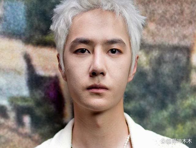 王一博看秀生图曝光,银发搭女款外套似精神小伙,撞脸蒋雯丽