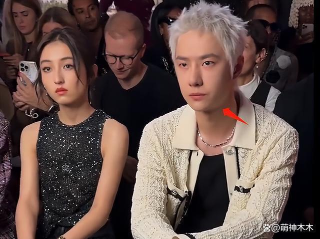 王一博看秀生图曝光,银发搭女款外套似精神小伙,撞脸蒋雯丽