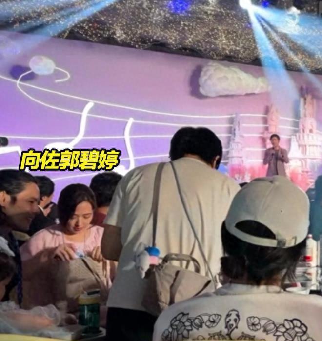 47岁马伊琍参加婚礼，皮肤泛黄显沧桑，和向佐郭碧婷同桌无交流！