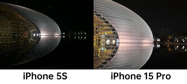 iPhone 5S、iPhone 15 Pro影像对比，苹果影像这十年进步了多少？