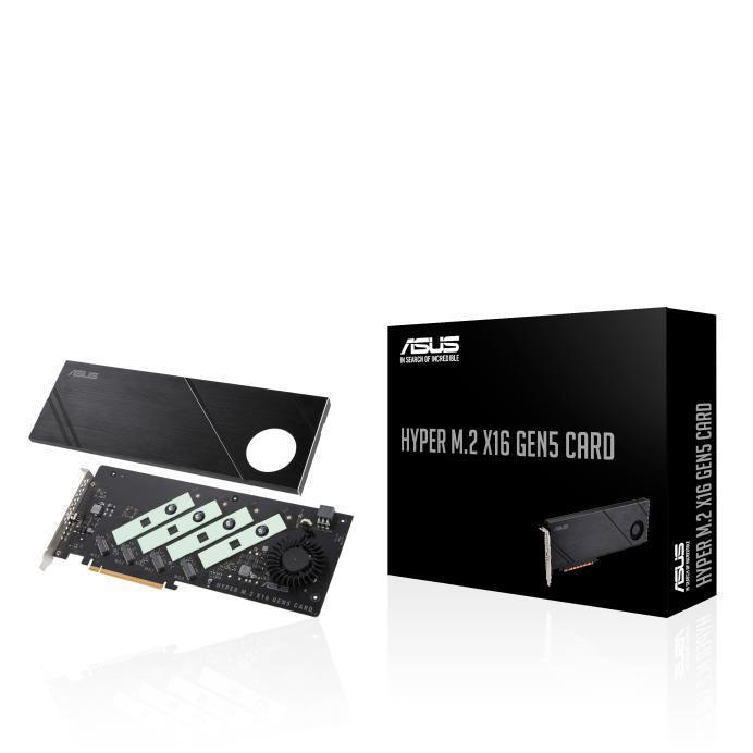 华硕公布 Hyper M.2 x16 Gen5 扩展卡，可安装四个 SSD