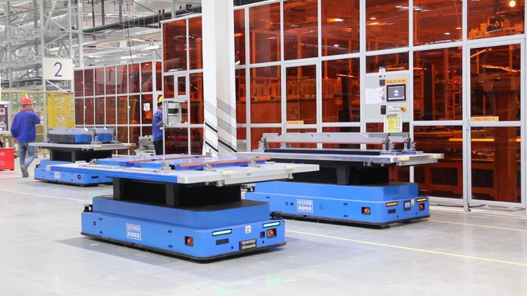 比亚迪动力电池二期项目首批量产产品下线，位于江苏盐城