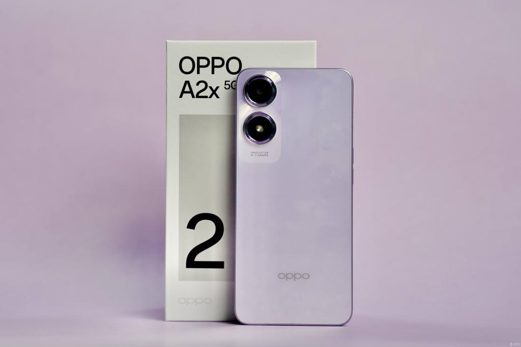 OPPO A2x飞霜紫：雾面霜花工艺加持质感升级