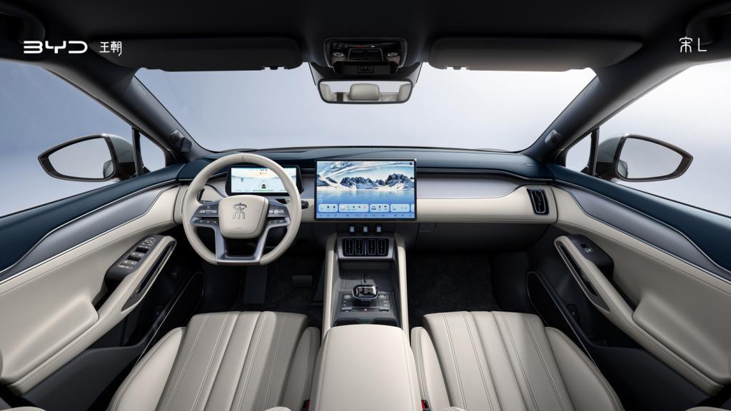 比亚迪宋L内饰官图亮相：双拼色设计，搭载全新DiLink车机系统