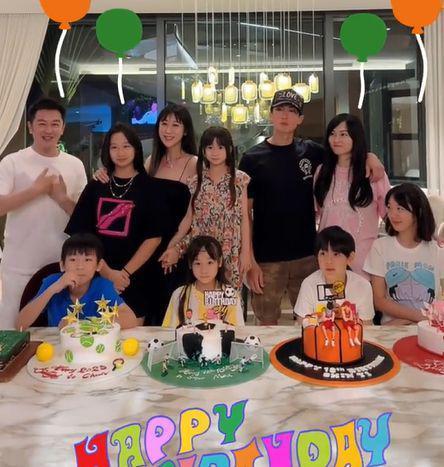 吴尊晒一家四口庆生照 女儿NeiNei变瘦许多