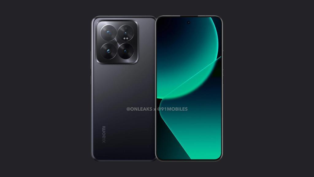 小米 14 Pro 手机渲染图曝光：2.5D 2K 屏、50MP 方形相机模组