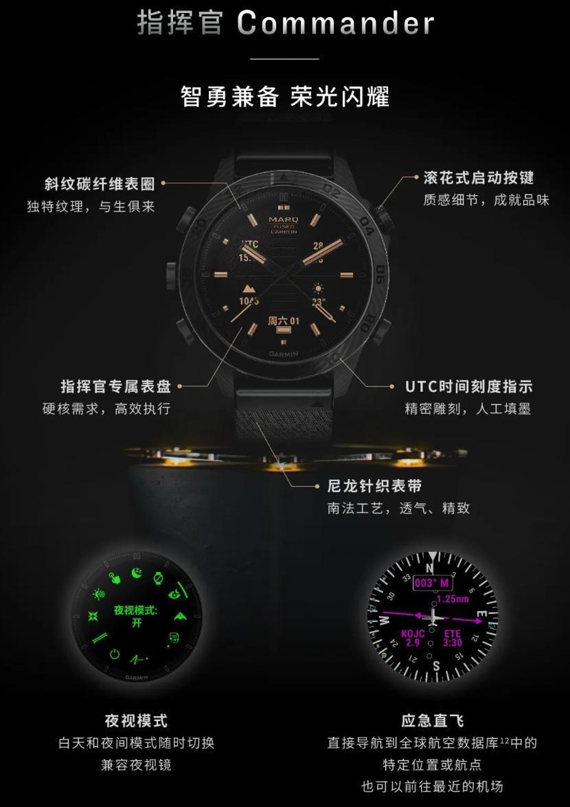 2.18 万元起售，佳明发布 MARQ Carbon 碳纤维尊享版高端智能腕表