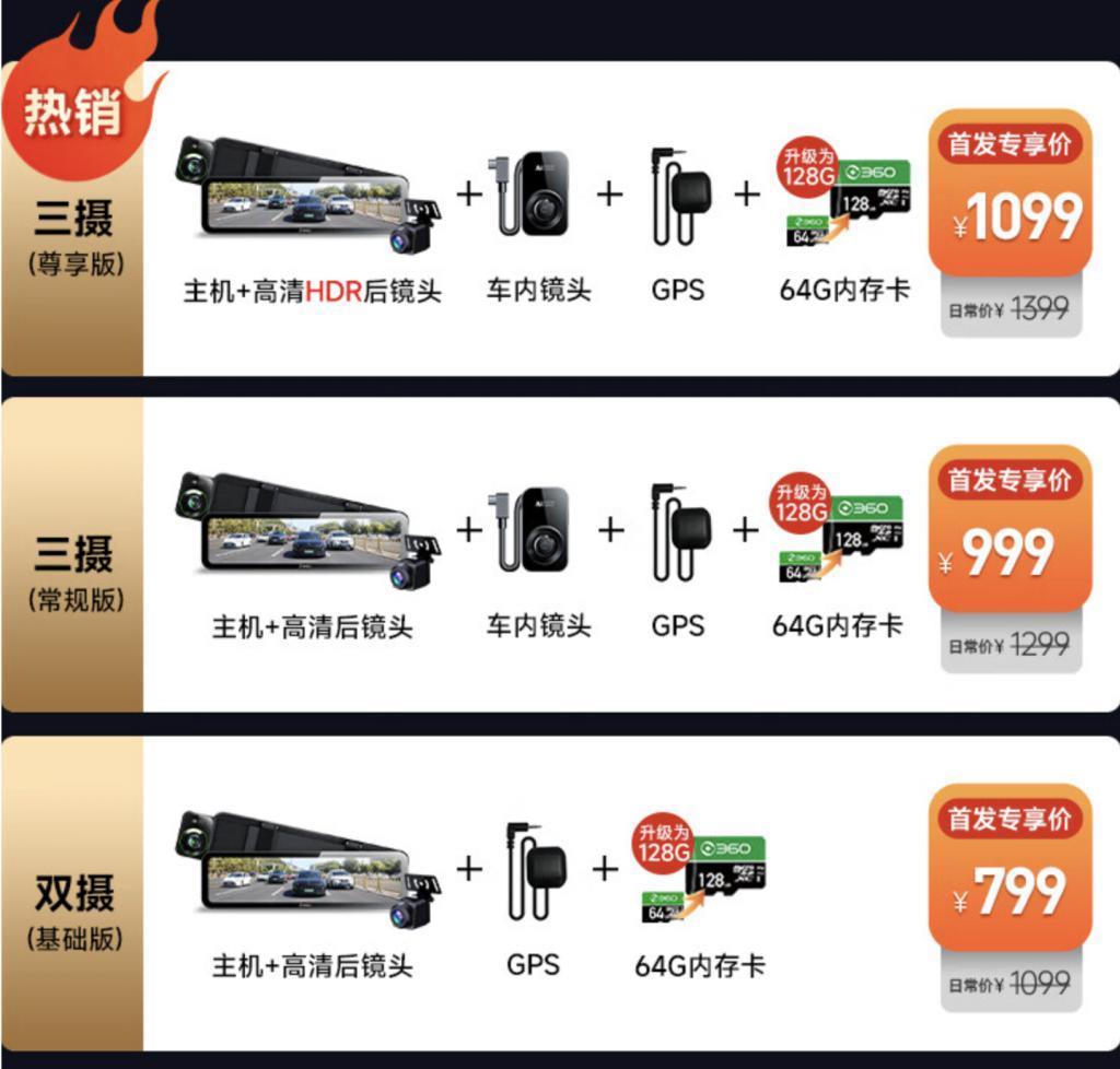360推出新款M600行车记录仪：4K前摄、前后双录，799元起