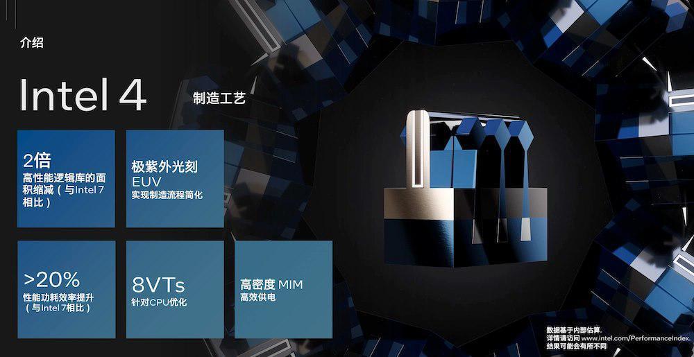 英特尔：首次采用EUV技术的Intel 4制程节点已大规模量产