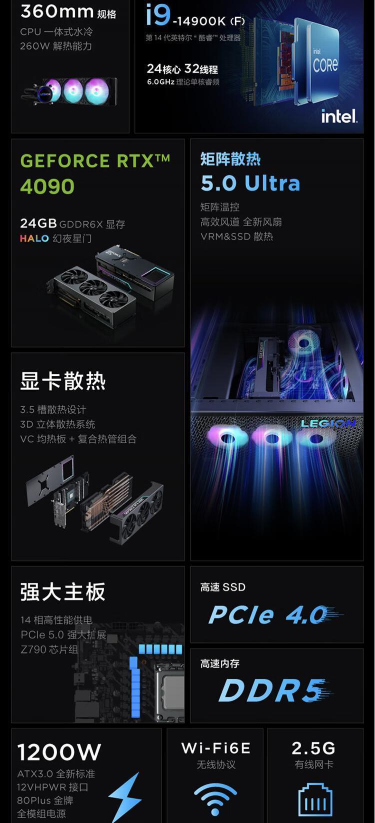 联想推出拯救者刃9000K主机：14代处理器、40系显卡，17999元起